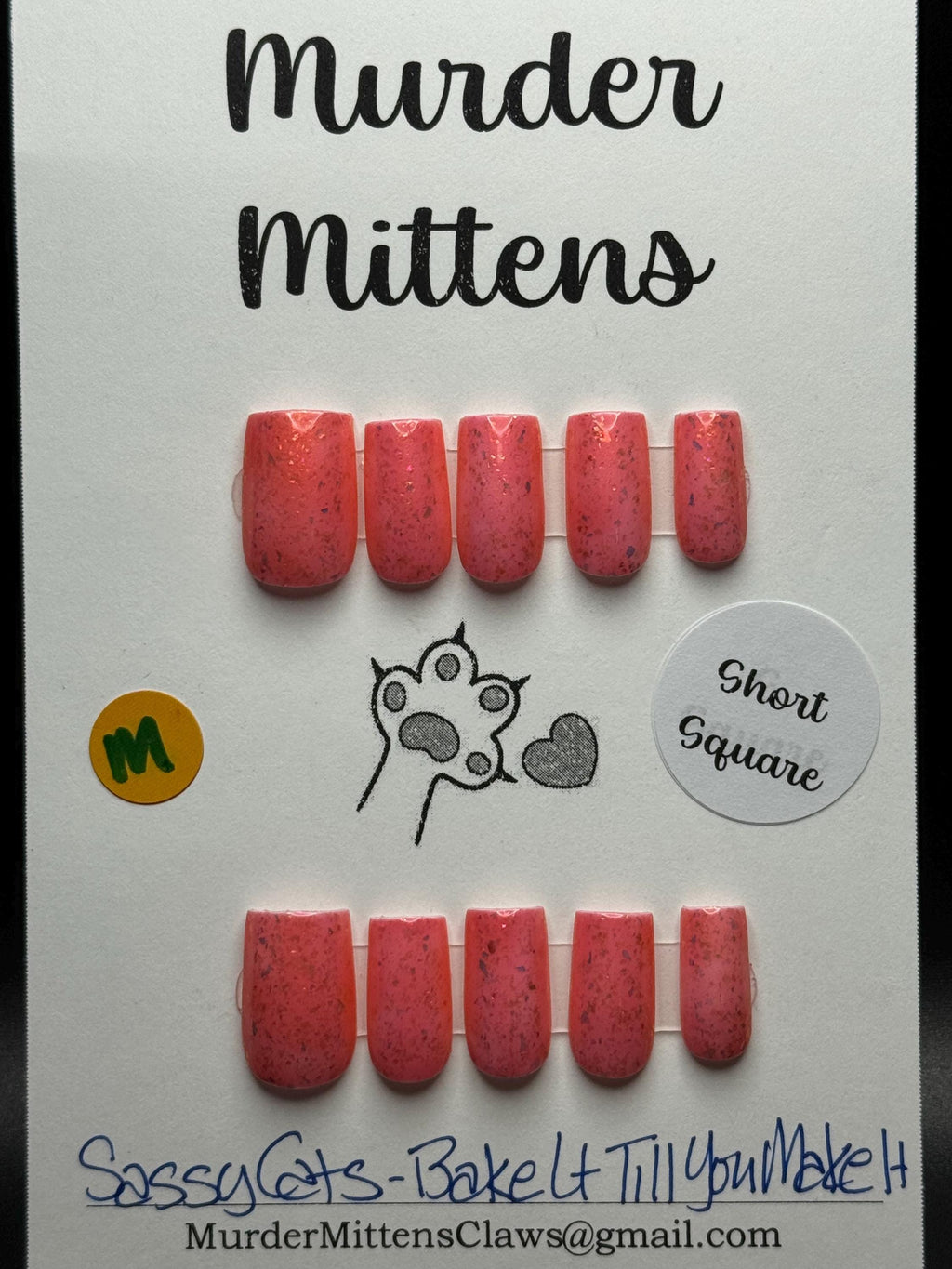 Sassy Cats Lacquer - Bake It Till You Make It; press-on nails