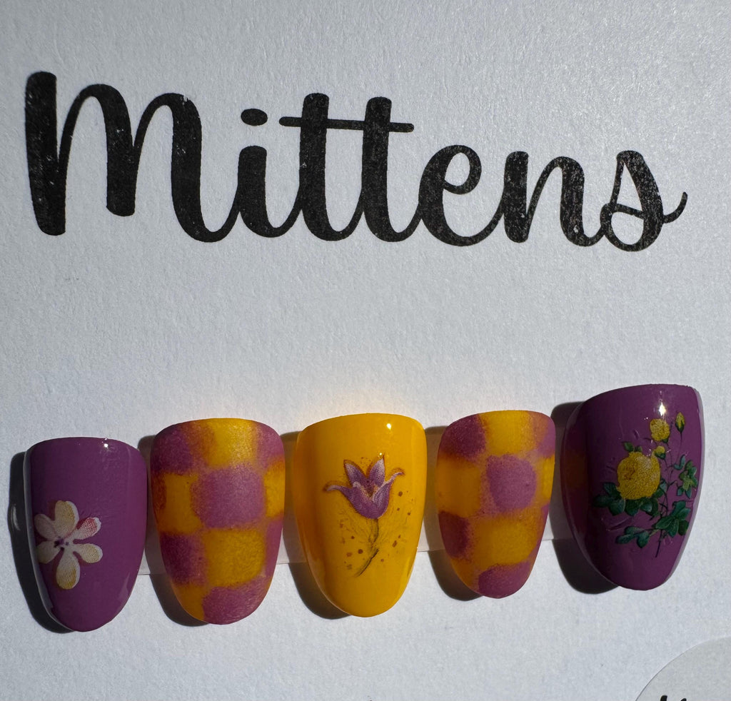 Spring; press-on nails
