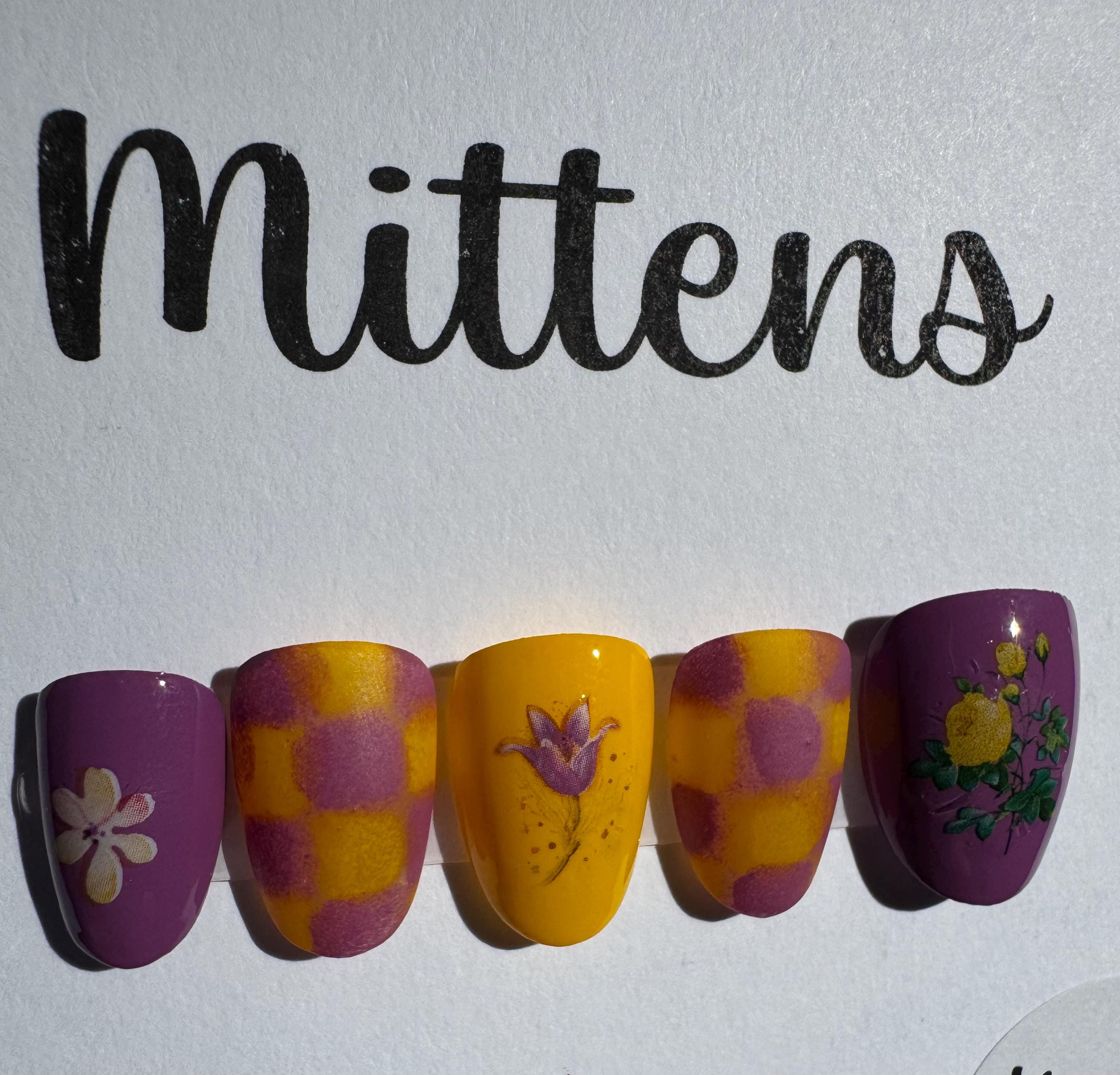 Spring; press-on nails