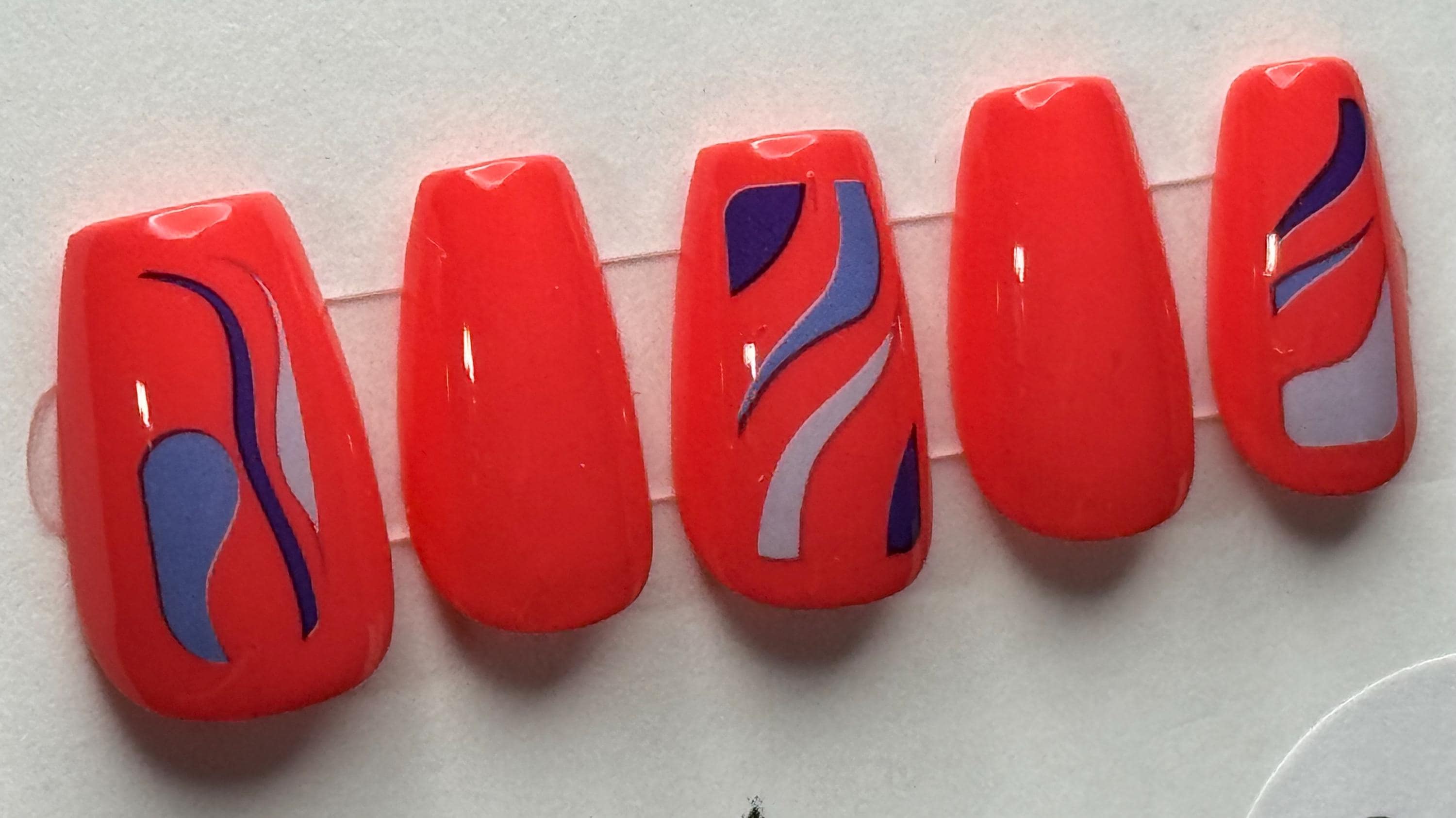 Holo Taco - The Floor Is Guava; press-on nails