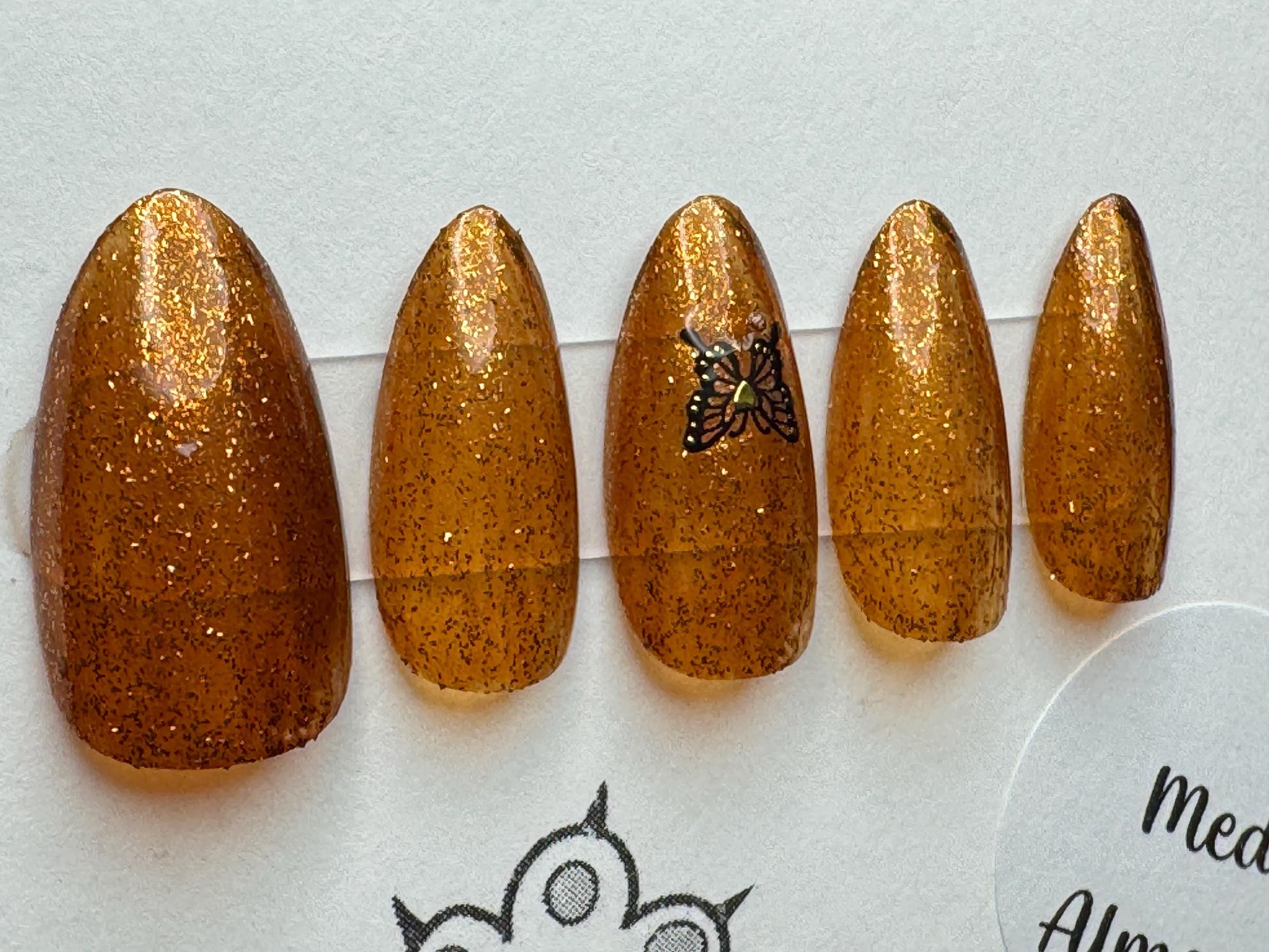 I Scream Nails - Hot Syrup; press-on nails