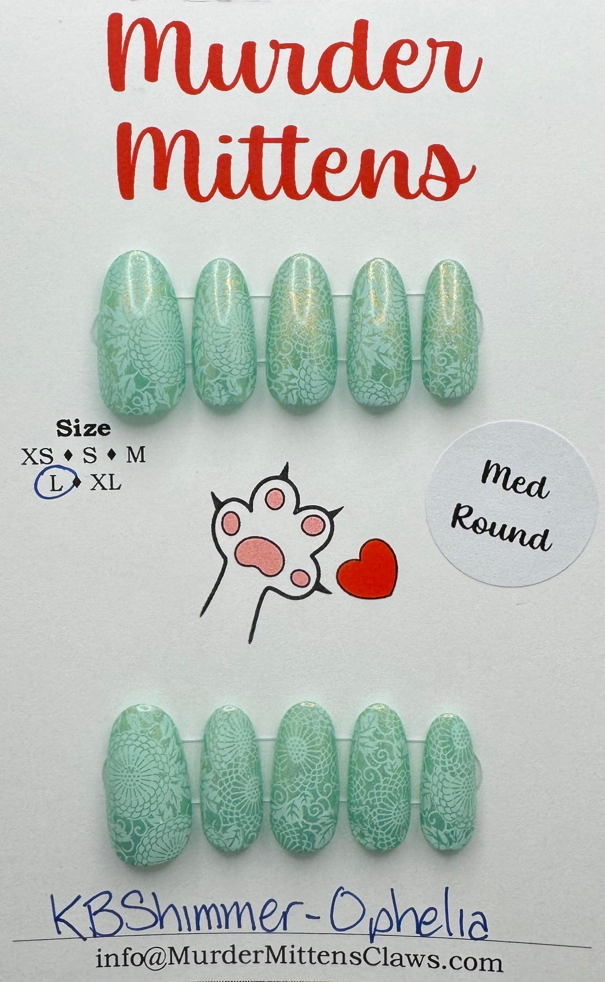 KBShimmer - Ophelia; press-on nails