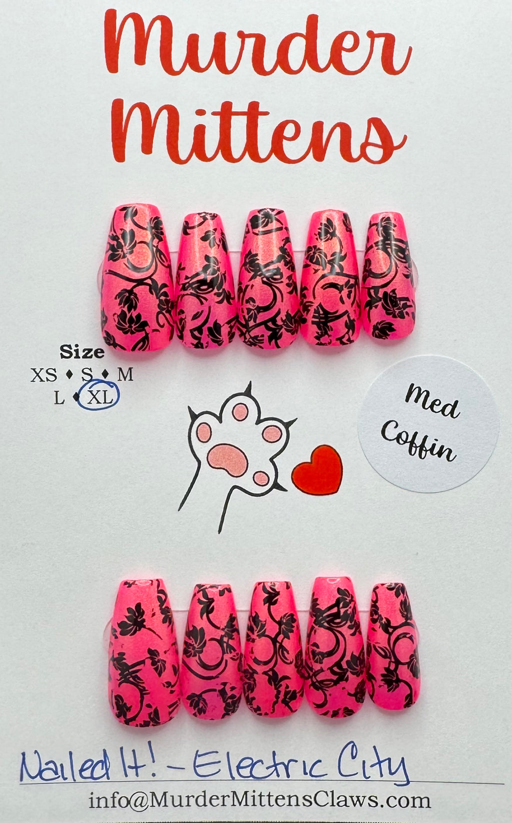 Nailed It! - Electric City; press-on nails