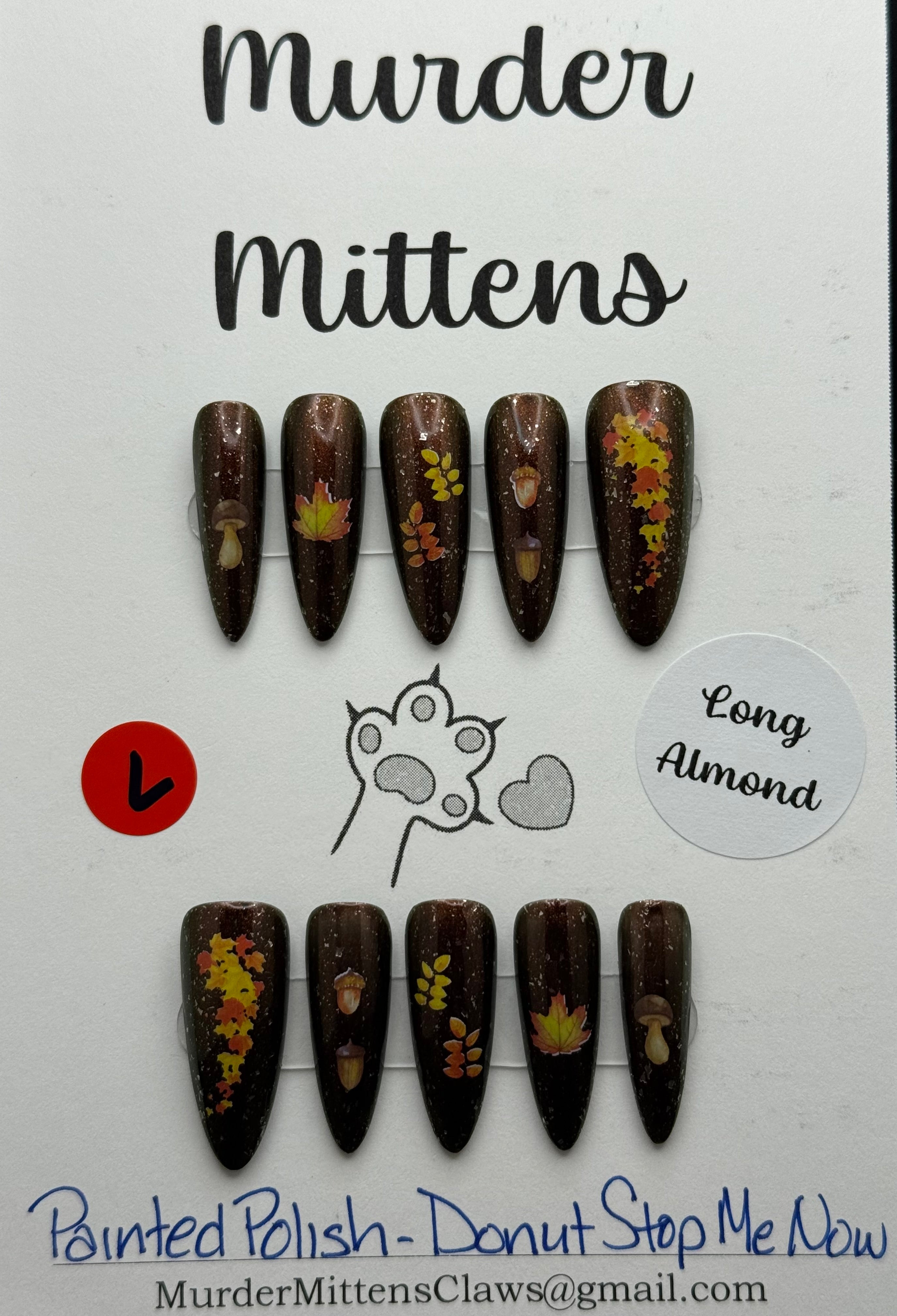 Painted Polish - Donut Stop Me Now; press-on nails