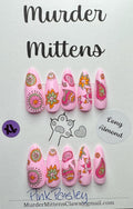 Pink Paisley/Boho; press-on nails